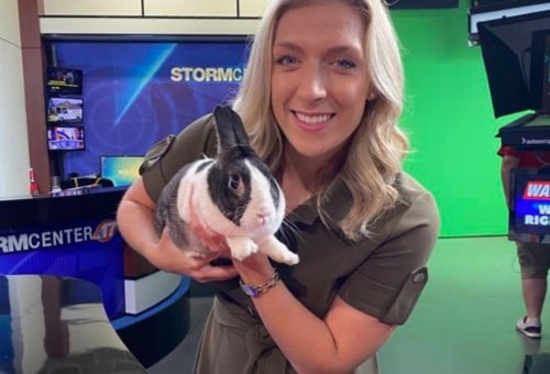 Kasey Reigner With Rabbit